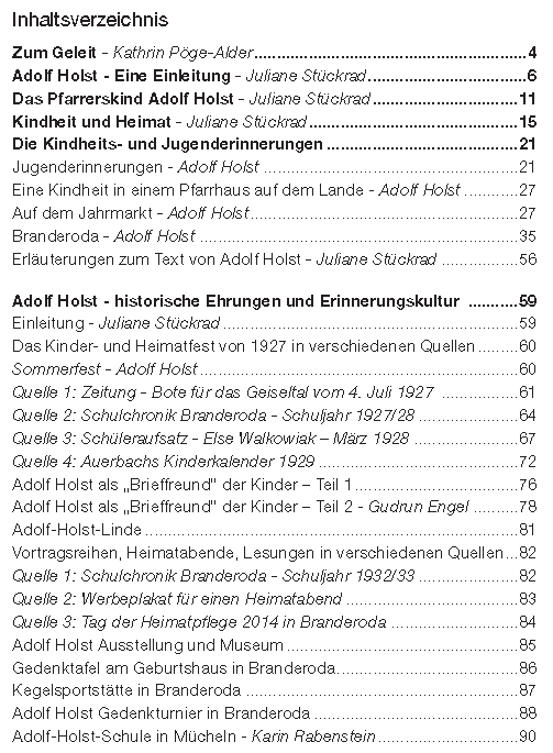 Adolf Holst - Kindheit in Branderoda, Seite 2